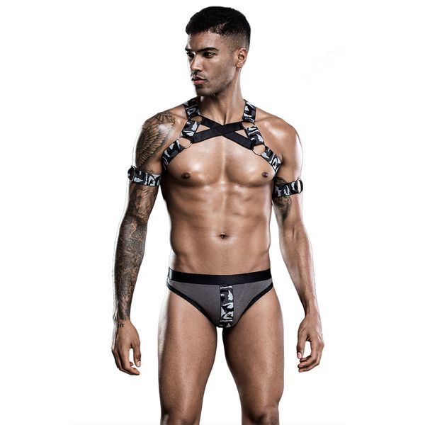 sexy геев ночной кабалы снаряжение форма для взрослого бара показывает, Black;white 
sexy геев ночной кабалы снаряжение форма для взрослого бара показывает, Black;white