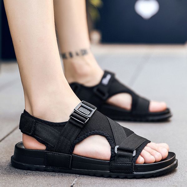 2019 new men sandals outdoor men shoes casual beach shoes slip-on male slippers summer flat sandals, Black
2019 new men sandals outdoor men shoes casual beach shoes slip-on male slippers summer flat sandals, Black