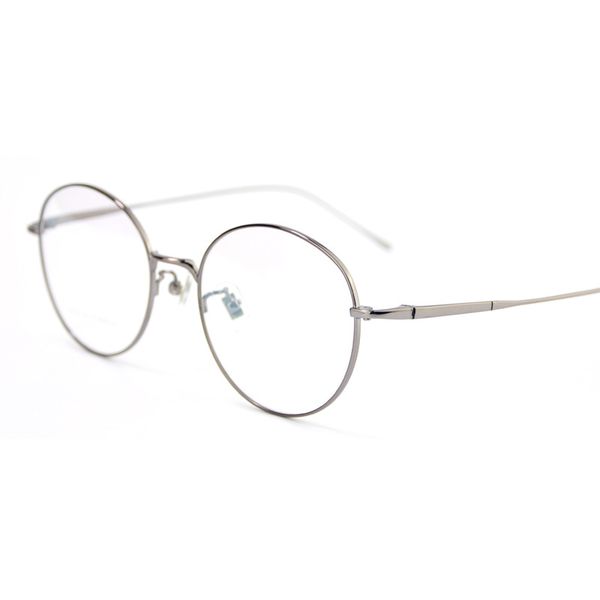 pure titanium retro glasses frame ultra light round frame myopia glasses women fashion personality male, Silver
pure titanium retro glasses frame ultra light round frame myopia glasses women fashion personality male, Silver