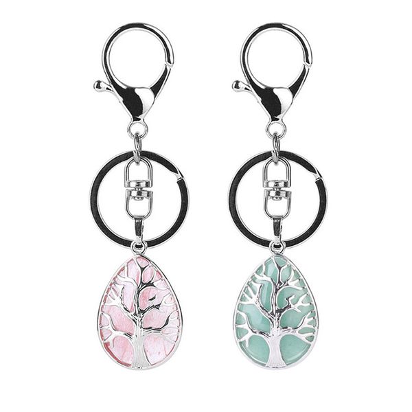 fashion water drop keychains tree of life key ring key holder reiki natural gem stone bag pendant car motorcycle accessories, Silver
fashion water drop keychains tree of life key ring key holder reiki natural gem stone bag pendant car motorcycle accessories, Silver