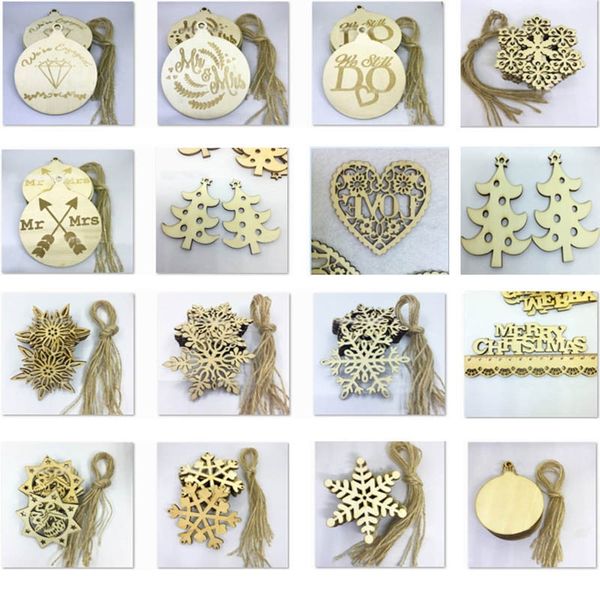 10pcs/set christams decorations for wooden snowflake piece word ball tree love hanging pendant ornaments with strap new xmas gifts fa2446 
10pcs/set christams decorations for wooden snowflake piece word ball tree love hanging pendant ornaments with strap new xmas gifts fa2446