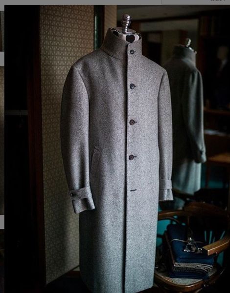 autumn winter custom made long coats grey single 5 button stand collar thick wool and cashmere blend overcoat full oat, Black
autumn winter custom made long coats grey single 5 button stand collar thick wool and cashmere blend overcoat full oat, Black