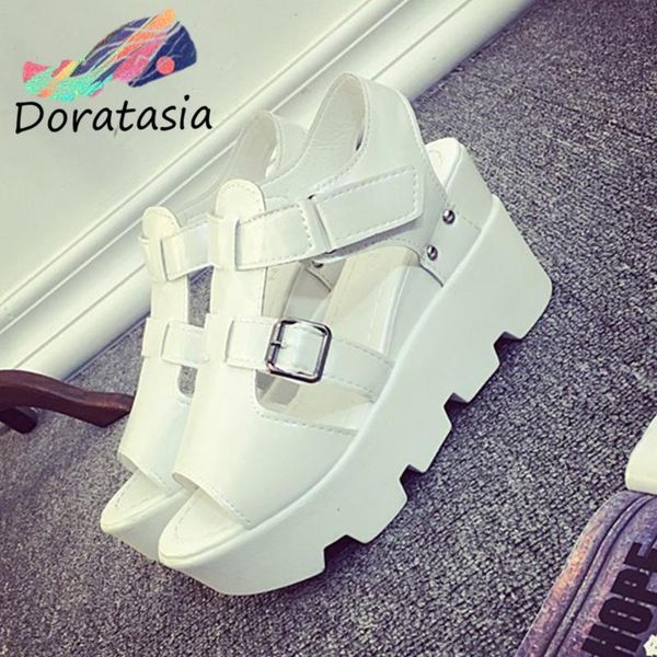 doratasia brand women round toe chunky heel hook loop peep toe buckle wedges shoes fashion sandals women summer sandals, Black
doratasia brand women round toe chunky heel hook loop peep toe buckle wedges shoes fashion sandals women summer sandals, Black