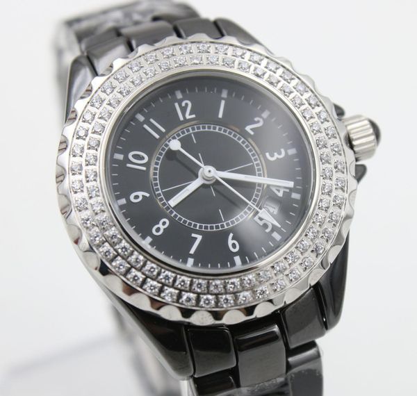 2019 quartz watch women diamond case black dial ceamic band female clock montre homme ing, Slivery;brown
2019 quartz watch women diamond case black dial ceamic band female clock montre homme ing, Slivery;brown