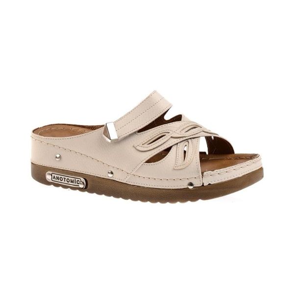fogs 9730 sand beige anatomical comfort lady slipper fogs, Black