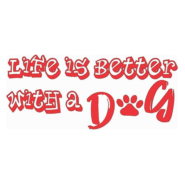 15*6.5cm life better dog paw animal funny car window bumper novelty jdm drift vinyl decal sticker
15*6.5cm life better dog paw animal funny car window bumper novelty jdm drift vinyl decal sticker