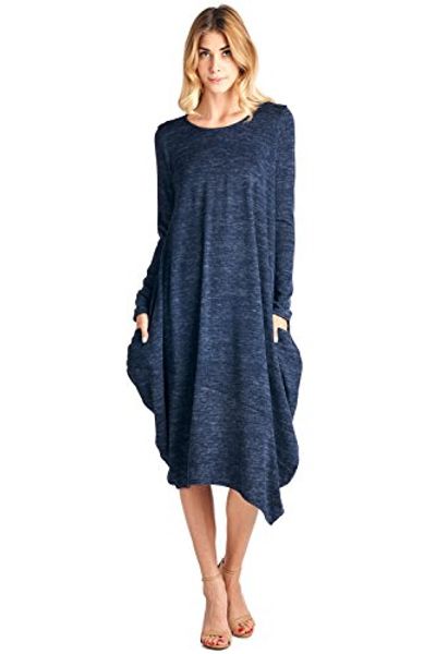 12 ami asymmetrical heathered sweater knit midi dress (s-xxl) - made in usa, Black;gray
12 ami asymmetrical heathered sweater knit midi dress (s-xxl) - made in usa, Black;gray