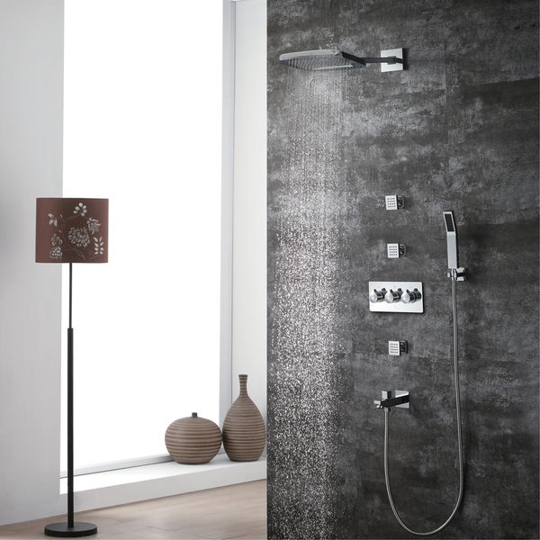 waterfall rainfall shower head wall mounted bathroom massage shower set brass chrome shower faucets with water spout taps
waterfall rainfall shower head wall mounted bathroom massage shower set brass chrome shower faucets with water spout taps