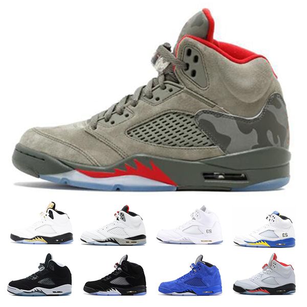 2019 Classic 5 5s Mens Basketball Shoes Camo Seme Black Olympic Gold Blue Suede Suede Sports Designer Sneakers Trainers Size 7-13
2019 Classic 5 5s Mens Basketball Shoes Camo Seme Black Olympic Gold Blue Suede Suede Sports Designer Sneakers Trainers Size 7-13