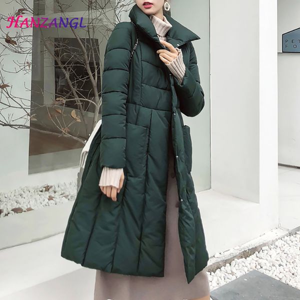hanzangl winter вниз пальто 2018 новых женщин пальто хлопок ватник над коленной толстой теплой шнуровкой талией parka шинель, Black
hanzangl winter вниз пальто 2018 новых женщин пальто хлопок ватник над коленной толстой теплой шнуровкой талией parka шинель, Black