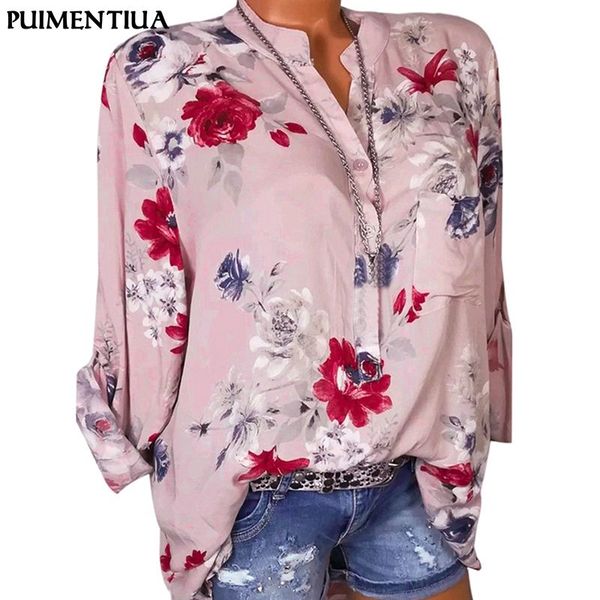 puimentiua summer casual loose chiffon blouse stand collar packet long sleeve v-neck bohemian printed retro shirt plus size, White
puimentiua summer casual loose chiffon blouse stand collar packet long sleeve v-neck bohemian printed retro shirt plus size, White