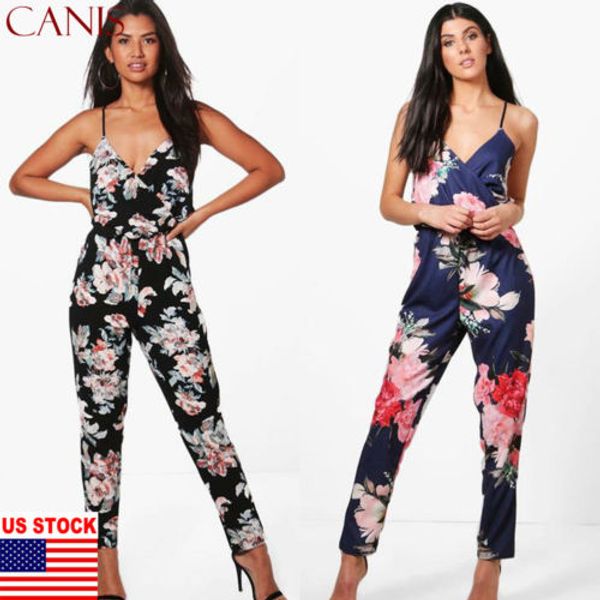 women boho sleeveless clubwear playsuit bodycon party trousers floral jumpsuit, Black;white
women boho sleeveless clubwear playsuit bodycon party trousers floral jumpsuit, Black;white