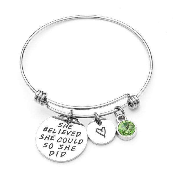 women adjustable letters colorful zircon round bracelet bangles stainless steel inspirational for women friend pulseira jewelry, Black
women adjustable letters colorful zircon round bracelet bangles stainless steel inspirational for women friend pulseira jewelry, Black