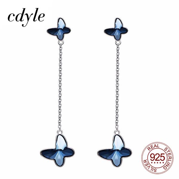 cdyle luxe 925 sterling silver women earrings blue crystal from swarovski butterfly long drop earrings 2019 aretes de moda
cdyle luxe 925 sterling silver women earrings blue crystal from swarovski butterfly long drop earrings 2019 aretes de moda