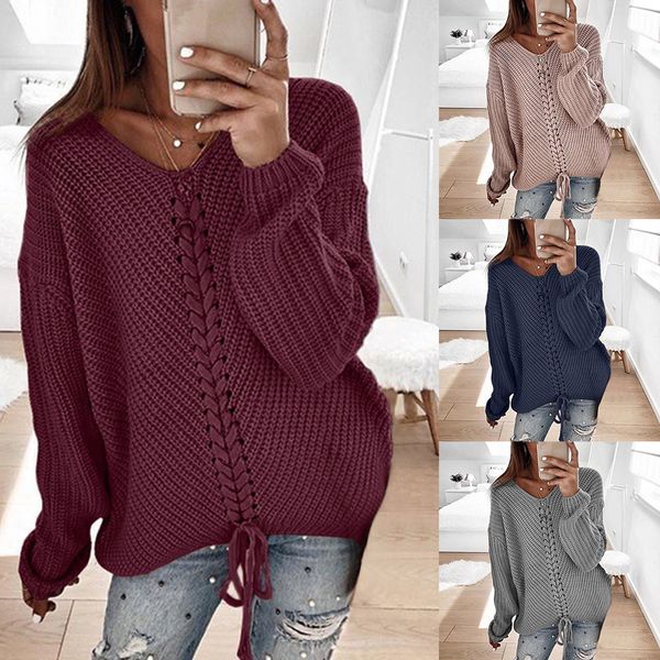 women knit sweater solid front strap modish tassels winter autumn casual pull femme loose long sleeve tricot pullover jumpers, White;black
women knit sweater solid front strap modish tassels winter autumn casual pull femme loose long sleeve tricot pullover jumpers, White;black