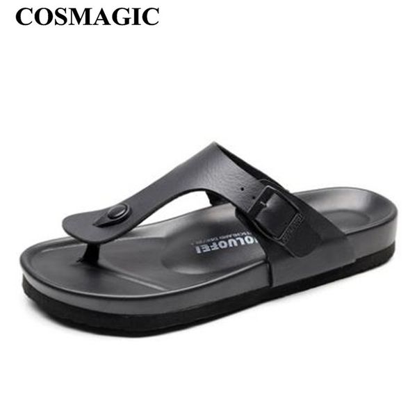 cosmagic 2019 new summer beach women flip flops cork slippers casual print buckle pu leather clogs slides slip on shoe, Black
cosmagic 2019 new summer beach women flip flops cork slippers casual print buckle pu leather clogs slides slip on shoe, Black