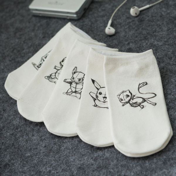new fashion pokemon ball socks happy cotton ladies men cartoon socks comics pikachu print cartoon prototype ankle socks, Black;white
new fashion pokemon ball socks happy cotton ladies men cartoon socks comics pikachu print cartoon prototype ankle socks, Black;white