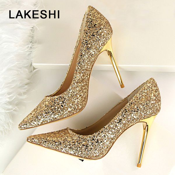 fashion women pumps bling high heels women shoes wedding shoes pointed toe classic pumps gold silver female kitten heels, Black
fashion women pumps bling high heels women shoes wedding shoes pointed toe classic pumps gold silver female kitten heels, Black