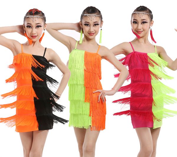 2019 dress salsa dance costume girl tango dresses children charleston fringe dancing dress kids ballroom clothes, Black;red
2019 dress salsa dance costume girl tango dresses children charleston fringe dancing dress kids ballroom clothes, Black;red
