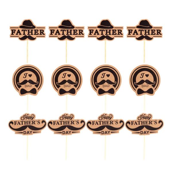 30pcs father's day cupcake er love words design cake pick fashion kraft paper birthday cake decor (mustache type + hat type
30pcs father's day cupcake er love words design cake pick fashion kraft paper birthday cake decor (mustache type + hat type