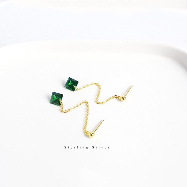 new arrival green cubic zircon stone long chain tassel 925 sterling silver gold earrings for women girls party gifts jewelry, Golden;silver
new arrival green cubic zircon stone long chain tassel 925 sterling silver gold earrings for women girls party gifts jewelry, Golden;silver
