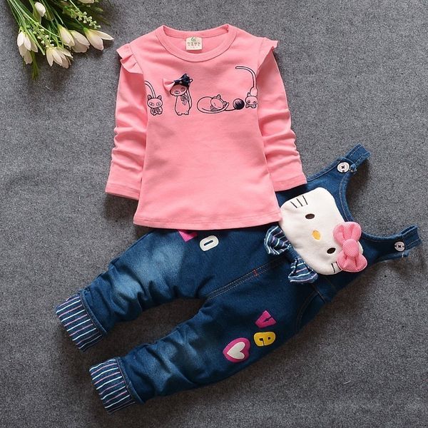 bibicola 2017 весна осень baby girls clothing set повседневная футболка с длинными рукавами+джинсовые комбинезоны джинсовые брюки детская од, White
bibicola 2017 весна осень baby girls clothing set повседневная футболка с длинными рукавами+джинсовые комбинезоны джинсовые брюки детская од, White