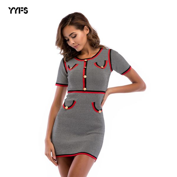 womens designer fun sweet slim ladies bottoming hip skirt v-neck knit dress dayo7m8, Black;gray
womens designer fun sweet slim ladies bottoming hip skirt v-neck knit dress dayo7m8, Black;gray