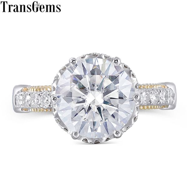 transgems vintage ring center 4ct 10mm f color moissanite 14k 585 yellow and white gold engagement ring fro women wedding y19061203, Slivery;golden
transgems vintage ring center 4ct 10mm f color moissanite 14k 585 yellow and white gold engagement ring fro women wedding y19061203, Slivery;golden