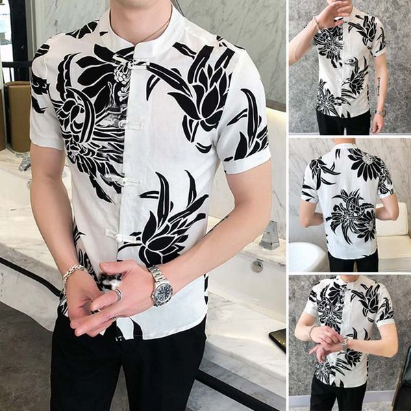 2020 men vintage printed shirts short sleeve stand collar blouse retro buttons camisa man casual brand blusas hombre chemise 5xl, White;black
2020 men vintage printed shirts short sleeve stand collar blouse retro buttons camisa man casual brand blusas hombre chemise 5xl, White;black