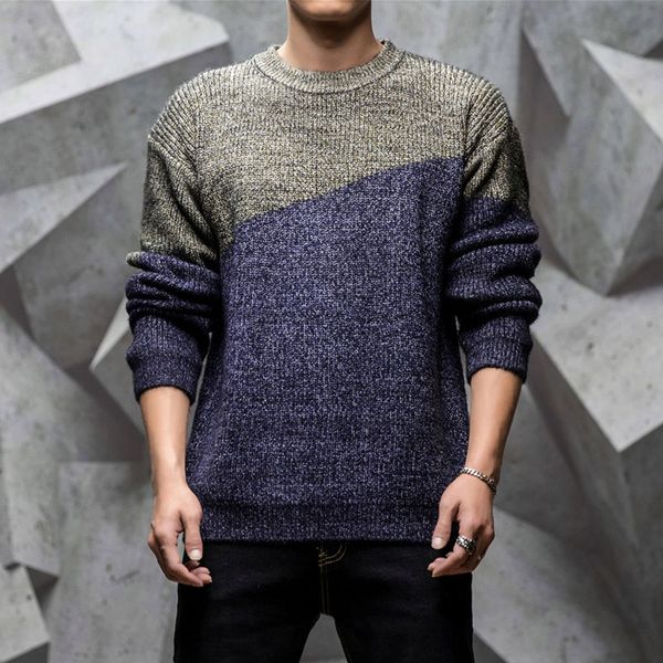 classic patchwork man's sweater autumn winter male sweaters o-neck black green red -3xl long sleeve pullover, White;black
classic patchwork man's sweater autumn winter male sweaters o-neck black green red -3xl long sleeve pullover, White;black