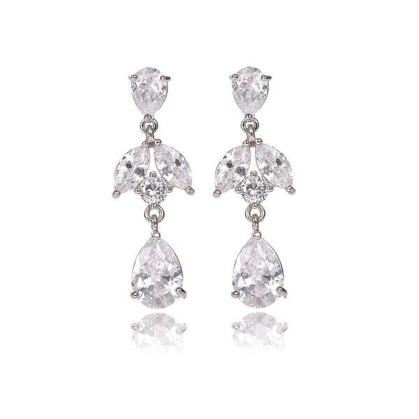 clear cubic zircon water drop earrings for women flower shaped bridal wedding earring dangle ear party wedding bridal jewelry, Golden;silver
clear cubic zircon water drop earrings for women flower shaped bridal wedding earring dangle ear party wedding bridal jewelry, Golden;silver