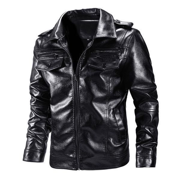 men's jackets pu leather winter bomber jacket men warm cloth fashion army tactical fleece lapel collar overcoat blouse 2021 kurtka, Black;brown
men's jackets pu leather winter bomber jacket men warm cloth fashion army tactical fleece lapel collar overcoat blouse 2021 kurtka, Black;brown