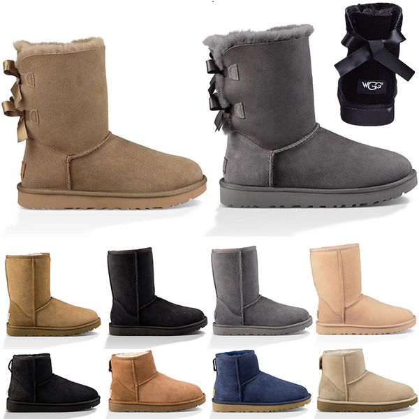 women winter snow boots fashion australia classic short bow boot ankle knee bow lady girl bailey designer size 36-41 ing, Black
women winter snow boots fashion australia classic short bow boot ankle knee bow lady girl bailey designer size 36-41 ing, Black