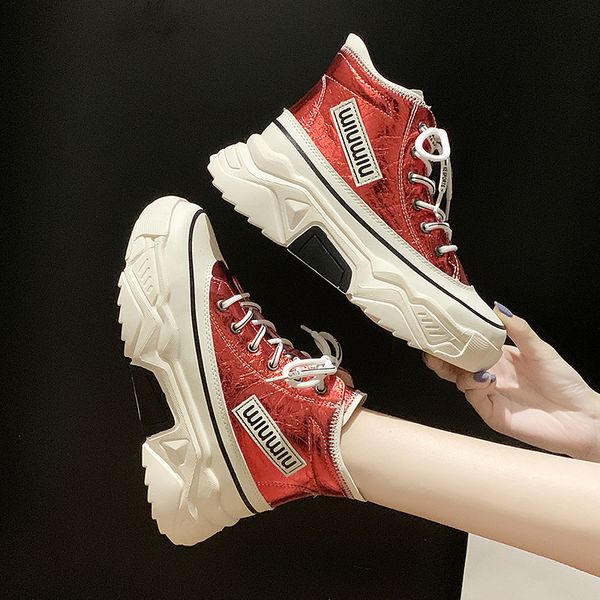 women's boots sneakers winter plush keep warm shoes pu leather increase shoes for women fold mirror booties for women, Black
women's boots sneakers winter plush keep warm shoes pu leather increase shoes for women fold mirror booties for women, Black