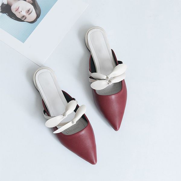 women's mules ladies bowtie elegant slippers women causal comfortable woman pointed toe female 2020 slides new fashion, Black
women's mules ladies bowtie elegant slippers women causal comfortable woman pointed toe female 2020 slides new fashion, Black