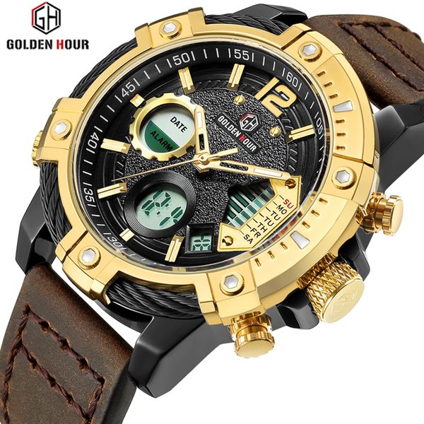 reloj hombre goldenhour 2019 new men watch automatic sport fashion digital waterproof male clock leather watchrelogio masculino, Slivery;brown
reloj hombre goldenhour 2019 new men watch automatic sport fashion digital waterproof male clock leather watchrelogio masculino, Slivery;brown