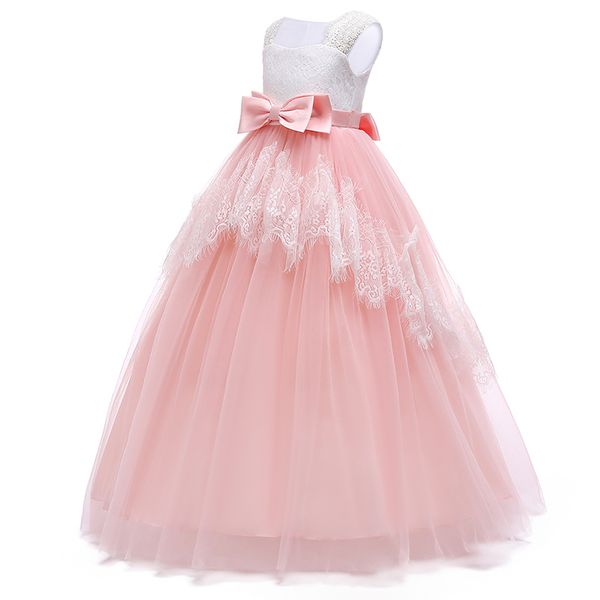 long lace wedding party girl flower girl princess dress bow high-end youth birthday dinner clothes, Red;yellow
long lace wedding party girl flower girl princess dress bow high-end youth birthday dinner clothes, Red;yellow