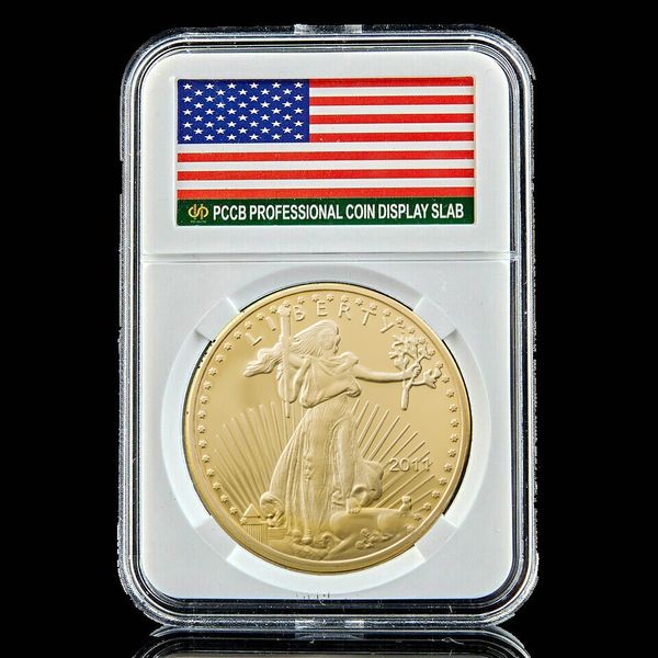 2011 usa american gold plated eagle collectibles coin liberty commemorative craft for business gift w/pccb box
2011 usa american gold plated eagle collectibles coin liberty commemorative craft for business gift w/pccb box