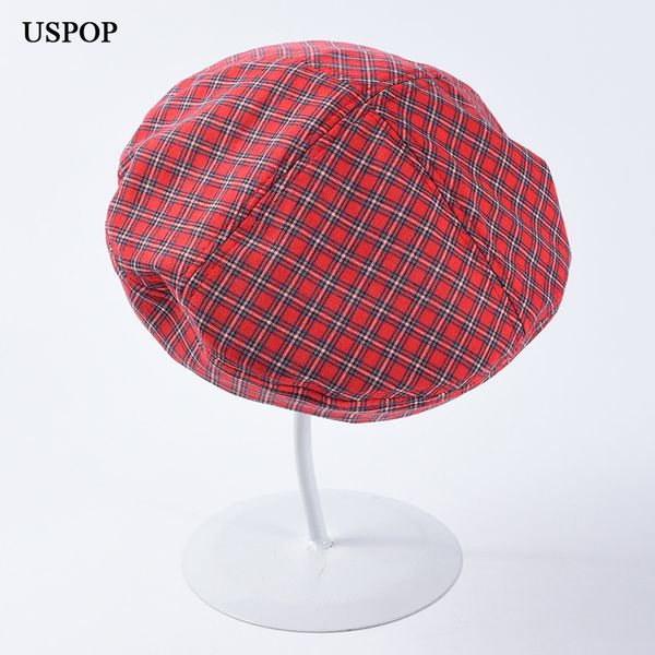 uspop 2019 new fashion cotton berets vintage plaid beret female breathable spring hats, Blue;gray
uspop 2019 new fashion cotton berets vintage plaid beret female breathable spring hats, Blue;gray