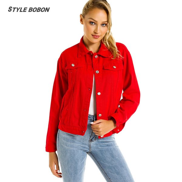 red denim jacket women's loose dress bomber jacket coat women coats and jackets women, Black;brown
red denim jacket women's loose dress bomber jacket coat women coats and jackets women, Black;brown