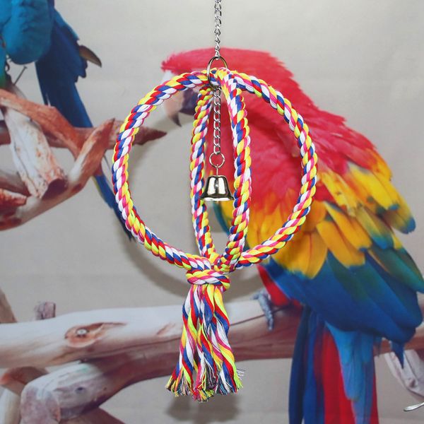 pets birds toys round circle rings to climb ring cotton rope toys bite cotton rope swing
pets birds toys round circle rings to climb ring cotton rope toys bite cotton rope swing