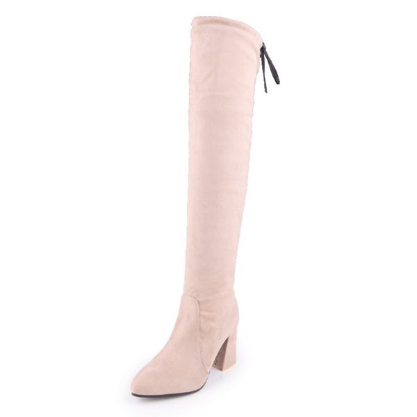 2017 new fashion stovepipe legs long tube over the knee boots super size code 32-50 women's boots tide 905, Black
2017 new fashion stovepipe legs long tube over the knee boots super size code 32-50 women's boots tide 905, Black