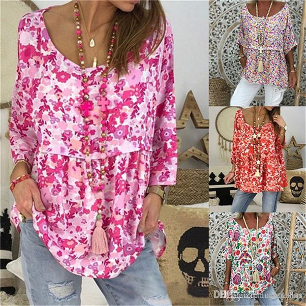 womens designer t shirts flowers printed plus size vacation style casual crew scoop long sleeved loose tees womens fashion t-shirts, White
womens designer t shirts flowers printed plus size vacation style casual crew scoop long sleeved loose tees womens fashion t-shirts, White
