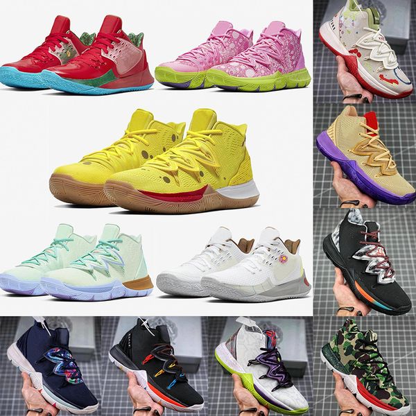 designer kyrie 5 spongex bob basketball shoes for mens trainers irving 5s v squidwards captain patrick eugene luxury sport sneakers 40-46, White;red
designer kyrie 5 spongex bob basketball shoes for mens trainers irving 5s v squidwards captain patrick eugene luxury sport sneakers 40-46, White;red