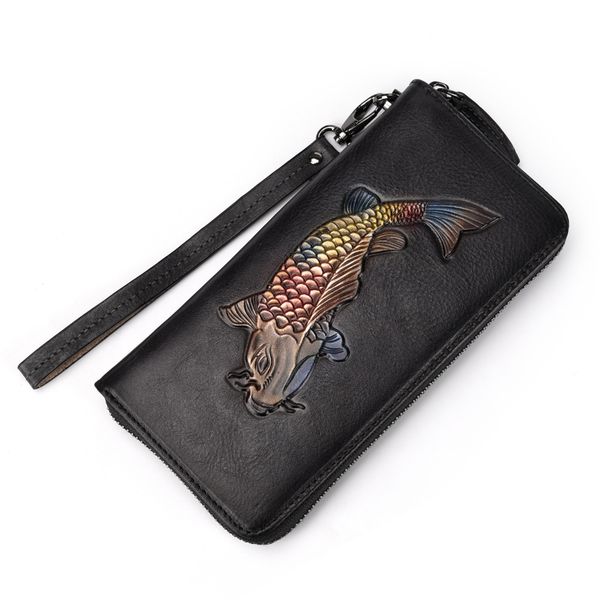 women purse clutch wrist bag money s fish genuine leather long wallet retro cowskin zipper wallets purses fullgrain, Red;black
women purse clutch wrist bag money s fish genuine leather long wallet retro cowskin zipper wallets purses fullgrain, Red;black