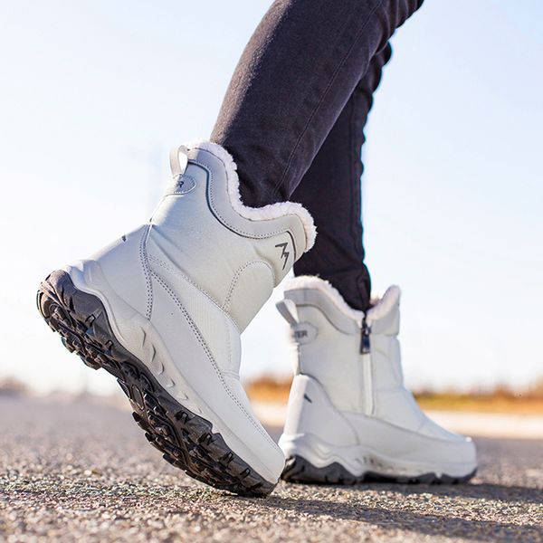 2019 women winter boots waterproof non-slip women boots warm plush snow platform zipper mid-calf, Black
2019 women winter boots waterproof non-slip women boots warm plush snow platform zipper mid-calf, Black