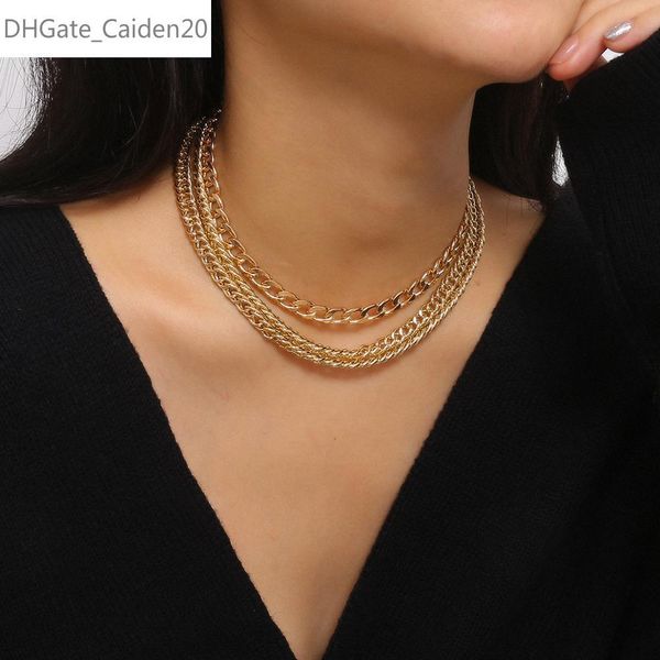 punk hip hop multi layer curb cuban thick choker necklace gothic chunky metal collar necklaces for women men jewelry, Silver
punk hip hop multi layer curb cuban thick choker necklace gothic chunky metal collar necklaces for women men jewelry, Silver
