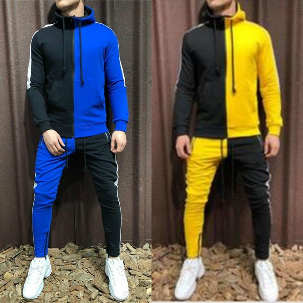 mens tracksuits 2020 fashion designed panelled sweatsuits hommes jogger fit suits rollover hooded hoodies long pants suit outfits, Gray
mens tracksuits 2020 fashion designed panelled sweatsuits hommes jogger fit suits rollover hooded hoodies long pants suit outfits, Gray