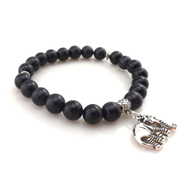 vintage elephant pendant 8mm blue sand stone beaded bracelets for women 12pcs/lot, Golden;silver
vintage elephant pendant 8mm blue sand stone beaded bracelets for women 12pcs/lot, Golden;silver