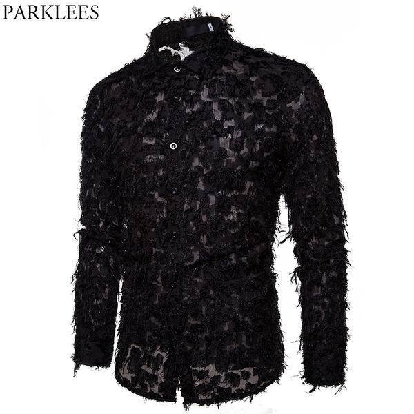 feather see-through transparent shirt men 2020 slim fit long sleeve lace shirts mens party event prom clubwear chemise, White;black
feather see-through transparent shirt men 2020 slim fit long sleeve lace shirts mens party event prom clubwear chemise, White;black